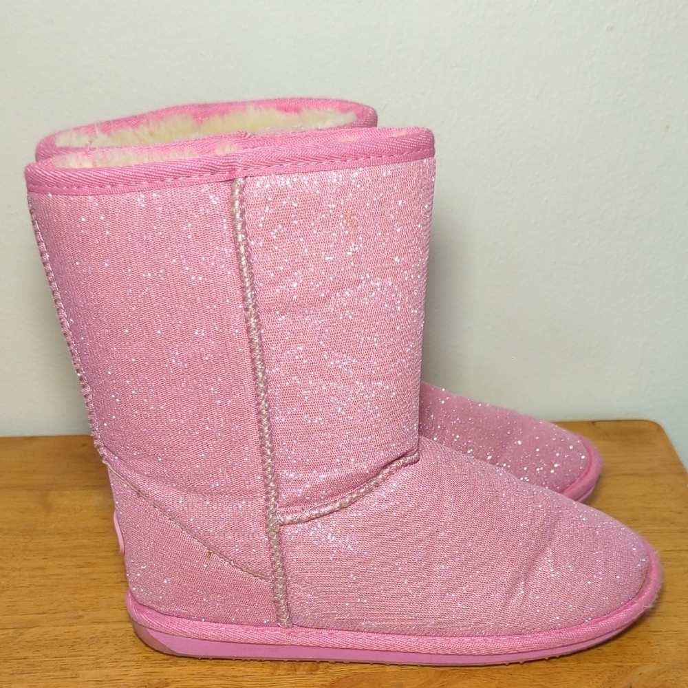Emu Australia Kids Sparkle Lo Deluxe Wool Boot Pink Girls Size 4 - Picture 5 of 8